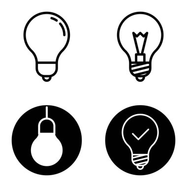 Ampuller 1-3 Düz Simge Seti Beyaz Arkaplanda İzole Edildi