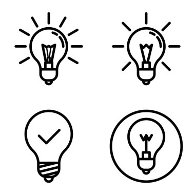 Ampuller 1-3 Düz Simge Seti Beyaz Arkaplanda İzole Edildi