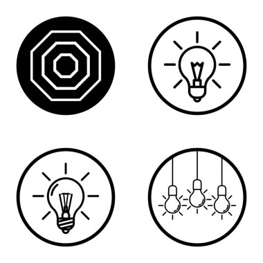 Daireler 1-2 Düz Simge Seti Beyaz Arkaplanda İzole Edildi