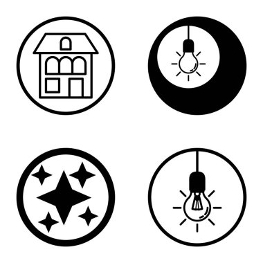 Daireler 1-2 Düz Simge Seti Beyaz Arkaplanda İzole Edildi