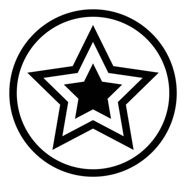 Победитель Звездной Ночи Плоская Икона Белом Фоне — стоковый вектор