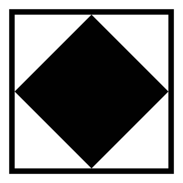 Quadratische Ecke Geometrie Flaches Symbol Isoliert Auf Weißem Hintergrund — Stockvektor