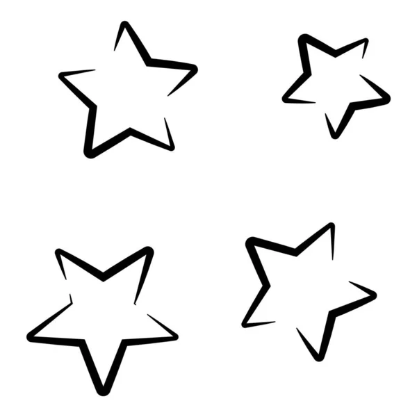 Starfall Night Flat Icon Isoliert Auf Weißem Hintergrund — Stockvektor