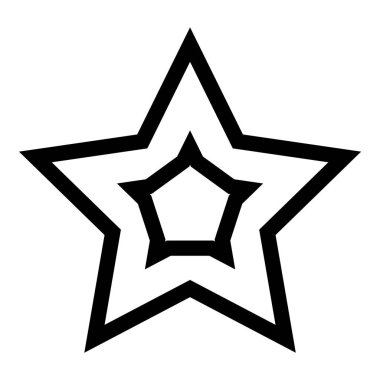 Yıldız Gecesi Galibi Düz Simge Beyaz Arkaplanda İzole Edildi