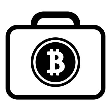 Kripto Para Birimi Bitcoin Para Düz Simgesi Beyaz Arkaplanda İzole Edildi