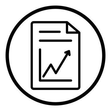 Çember Küre Ampul Belgesi Belge Simgesi Beyaz Arkaplan Düz Simgesinde İzole Edildi Beyaz Arkaplanda İzole Edildi