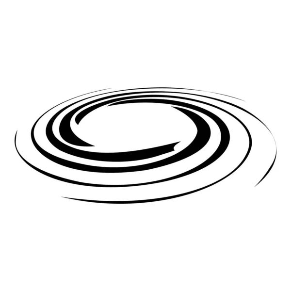 Spinning Galaxy Abstract Platte Pictogram Geïsoleerd Witte Achtergrond — Stockvector