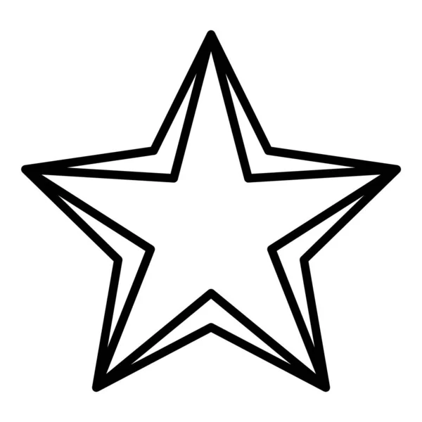 Estrella Abstracta Plana Icono Aislado Sobre Fondo Blanco — Vector de stock