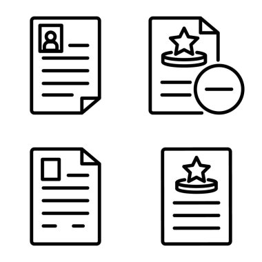 Doktor 1-2 Düz Simge Seti Beyaz Arkaplanda İzole Edildi