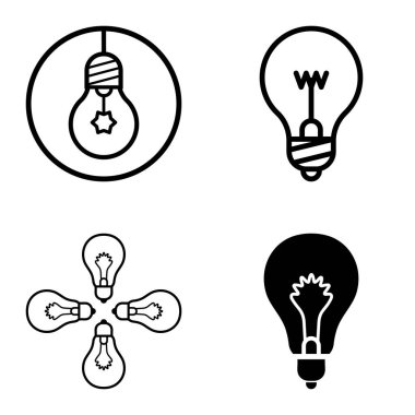 Ampuller 1-3 Düz Simge Seti Beyaz Arkaplanda İzole Edildi