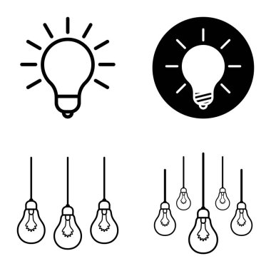 Ampuller 1-3 Düz Simge Seti Beyaz Arkaplanda İzole Edildi