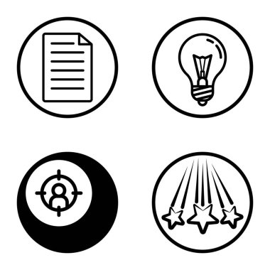 Daireler 1-2 Düz Simge Seti Beyaz Arkaplanda İzole Edildi