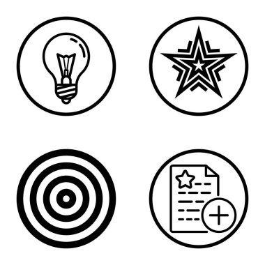 Daireler 1-2 Düz Simge Seti Beyaz Arkaplanda İzole Edildi