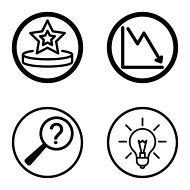 Daireler 1-2 Düz Simge Seti Beyaz Arkaplanda İzole Edildi