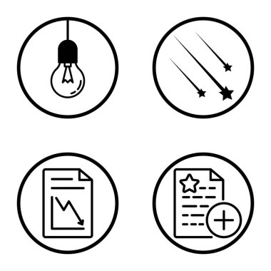 Daireler 1-2 Düz Simge Seti Beyaz Arkaplanda İzole Edildi