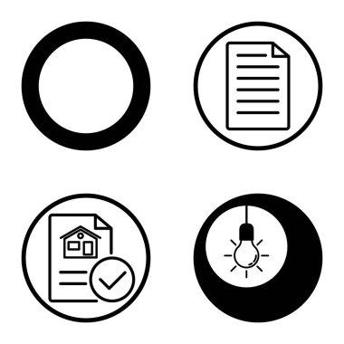 Daireler 1-2 Düz Simge Seti Beyaz Arkaplanda İzole Edildi