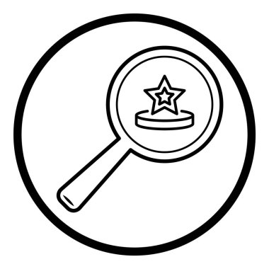 Çember Küre Ampul Belgesi Düz Simgesi Beyaz Arkaplanda İzole Edildi