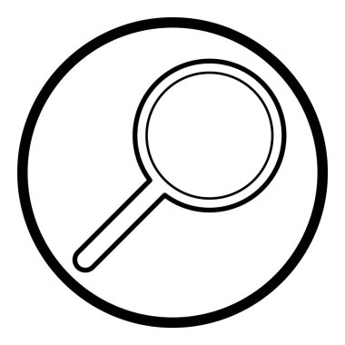 Çember Küre Ampul Belgesi Düz Simgesi Beyaz Arkaplanda İzole Edildi