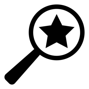 Büyüteç Simgesi Düz Simgesini Ara Beyaz Arkaplanda İzole Edildi