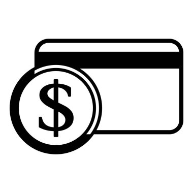 Dolar Para Birimi Düz Simgesi Beyaz Arkaplanda İzole Edildi