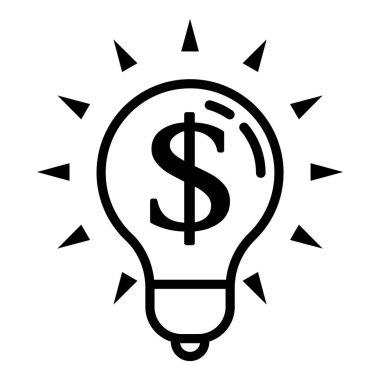 Dolar Para Birimi Düz Simgesi Beyaz Arkaplanda İzole Edildi