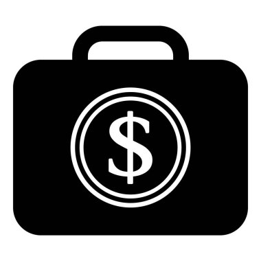 Dolar Para Birimi Düz Simgesi Beyaz Arkaplanda İzole Edildi