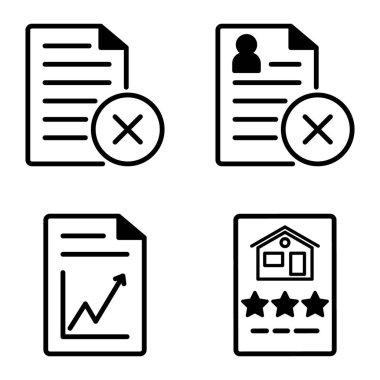 Doktor 1-2 Düz Simge Seti Beyaz Arkaplanda İzole Edildi