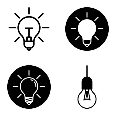 Ampuller 1-3 Düz Simge Seti Beyaz Arkaplanda İzole Edildi