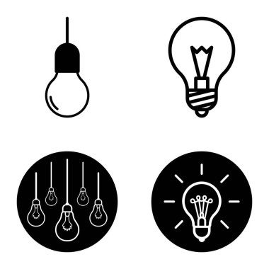 Ampuller 1-3 Düz Simge Seti Beyaz Arkaplanda İzole Edildi