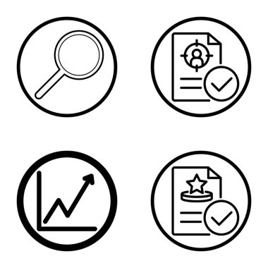 Daireler 1-2 Düz Simge Seti Beyaz Arkaplanda İzole Edildi