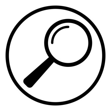 Çember Küre Ampul Belgesi Düz Simgesi Beyaz Arkaplanda İzole Edildi