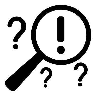 Büyüteç Simgesi Düz Simgesini Ara Beyaz Arkaplanda İzole Edildi