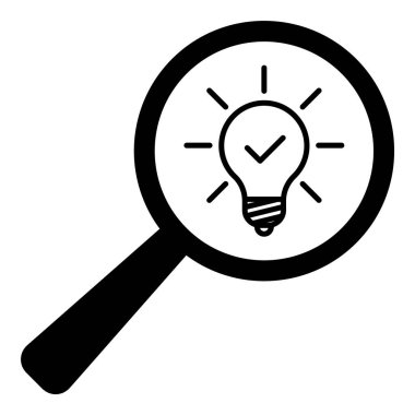 Büyüteç Simgesi Düz Simgesini Ara Beyaz Arkaplanda İzole Edildi