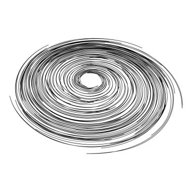 Dönen Galaksi Soyut Düz Simgesi Beyaz Arkaplanda İzole Edildi