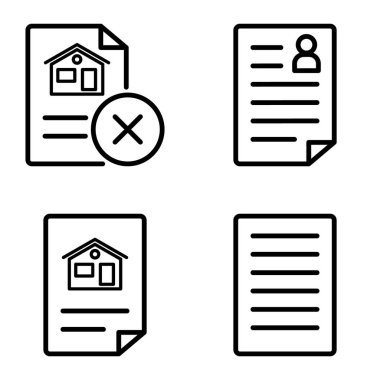 Doktor 1-2 Düz Simge Seti Beyaz Arkaplanda İzole Edildi