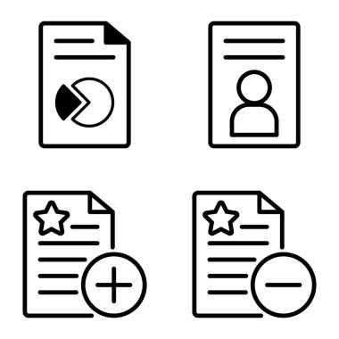 Doktor 1-2 Düz Simge Seti Beyaz Arkaplanda İzole Edildi