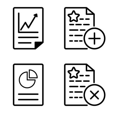 Doktor 1-2 Düz Simge Seti Beyaz Arkaplanda İzole Edildi