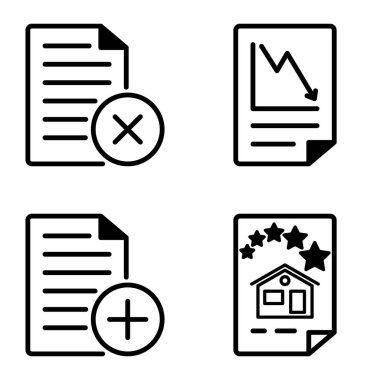 Doktor 1-2 Düz Simge Seti Beyaz Arkaplanda İzole Edildi