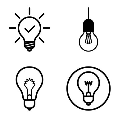 Ampuller 1-3 Düz Simge Seti Beyaz Arkaplanda İzole Edildi