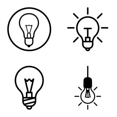 Ampuller 1-3 Düz Simge Seti Beyaz Arkaplanda İzole Edildi