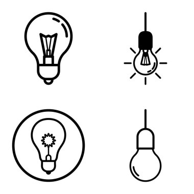 Ampuller 1-3 Düz Simge Seti Beyaz Arkaplanda İzole Edildi