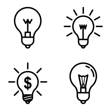 Ampuller 1-3 Düz Simge Seti Beyaz Arkaplanda İzole Edildi