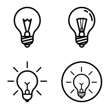 Ampuller 1-3 Düz Simge Seti Beyaz Arkaplanda İzole Edildi