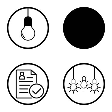 Daireler 1-2 Düz Simge Seti Beyaz Arkaplanda İzole Edildi