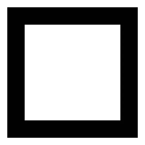 Esquina Cuadrada Geometría Icono Plano Aislado Sobre Fondo Blanco — Vector de stock