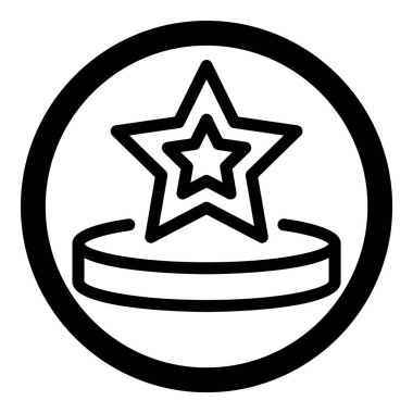 Çember Küre Ampul Belgesi Düz Simgesi Beyaz Arkaplanda İzole Edildi