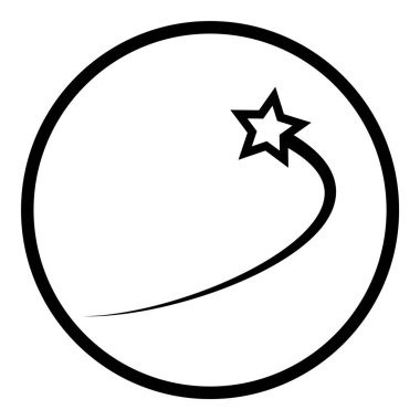 Çember Küre Ampul Belgesi Düz Simgesi Beyaz Arkaplanda İzole Edildi