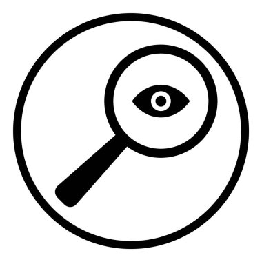 Çember Küre Ampul Belgesi Düz Simgesi Beyaz Arkaplanda İzole Edildi