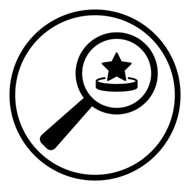 Çember Küre Ampul Belgesi Düz Simgesi Beyaz Arkaplanda İzole Edildi