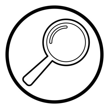 Çember Küre Ampul Belgesi Düz Simgesi Beyaz Arkaplanda İzole Edildi